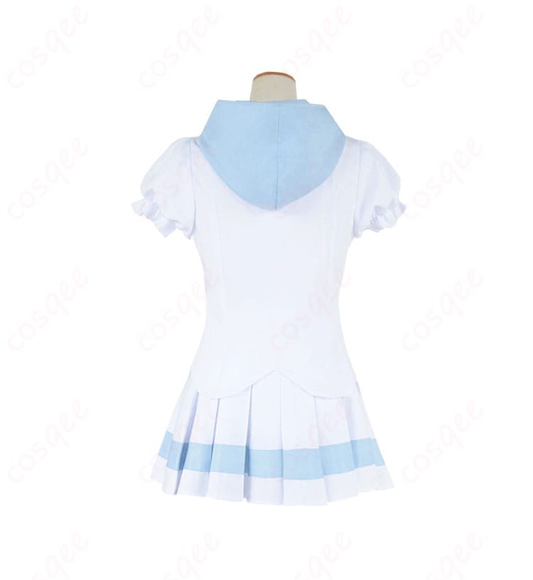 ポケモンUSUM リーリエ コスプレ衣装の背面装飾細部。精緻な仕上がりで、完璧なコスプレ体験を提供します。