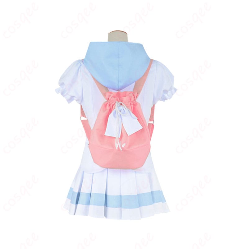 ポケモンUSUM リーリエ コスプレ衣装 背面の画像。背中部分のディテールも忠実に再現されています。