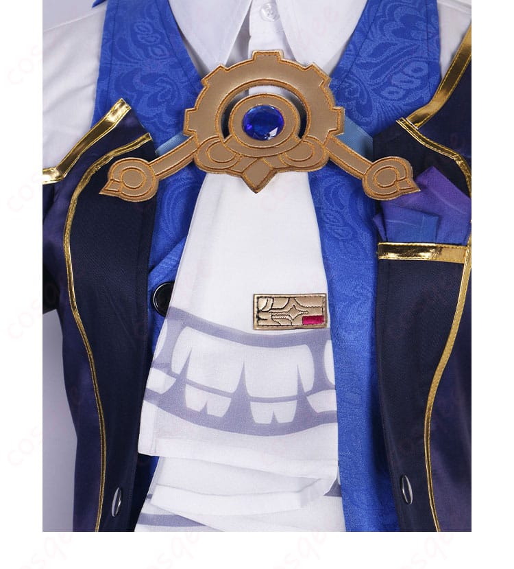 スターレイル ミーシャ コスプレ衣装 胸元の装飾ディテール。刺繍やアクセントが鮮やか。