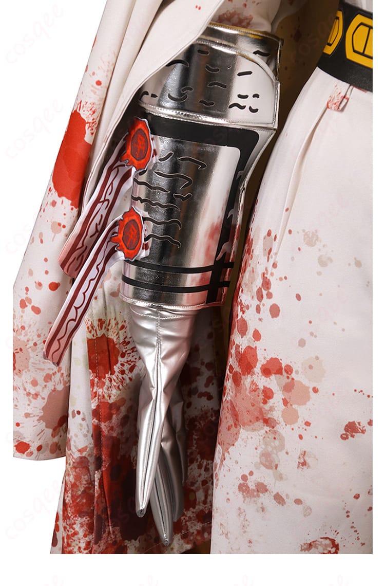 シンクレアの腕部装飾のアップ。繊細なディテールでリアルに再現されたコスプレ衣装。