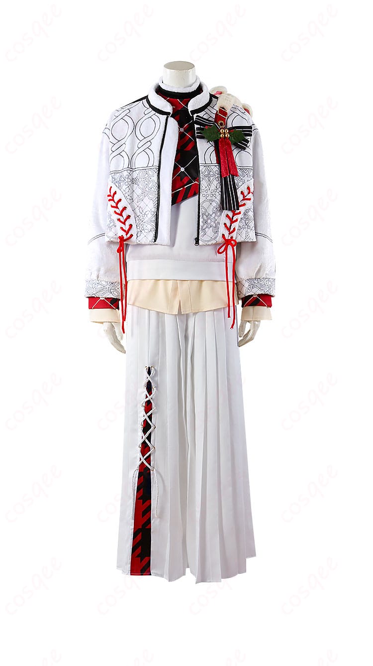 あんさんぶるスターズ!! 巴日和 コスプレ衣装 正面画像。スカウト!ホワイトベア衣装の全体像をしっかりとご覧いただけます。