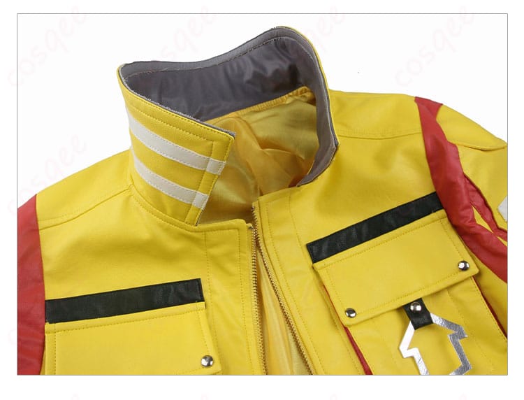 シドニー・オールム コスプレ衣装 领口装饰細部、ファイナルファンタジーXVの特徴的なディテール。