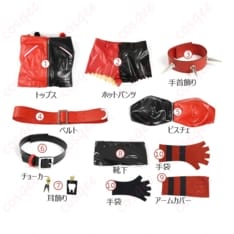 異世界スーサイド・スクワッド ハーレイ・クイン衣装 反逆ガーリーで写真映えするフルセット - 4枚目の画像（サムネイル）