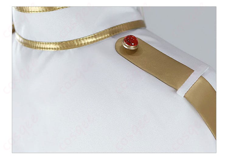 フリーレン コスプレ衣装 子供用 肩袖部分のデザイン。エルフの魔法使いにふさわしい細かいディテール。