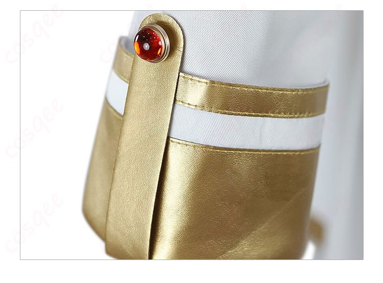 フリーレン コスプレ衣装 子供用 衣袖部分の装飾細部。エルフの特徴的な装飾が施されています。