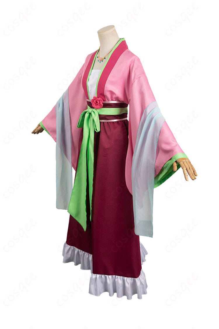 薬屋のひとりごと 猫猫(マオマオ) コスプレ衣装 侧面画像。完璧なシルエットとディテール