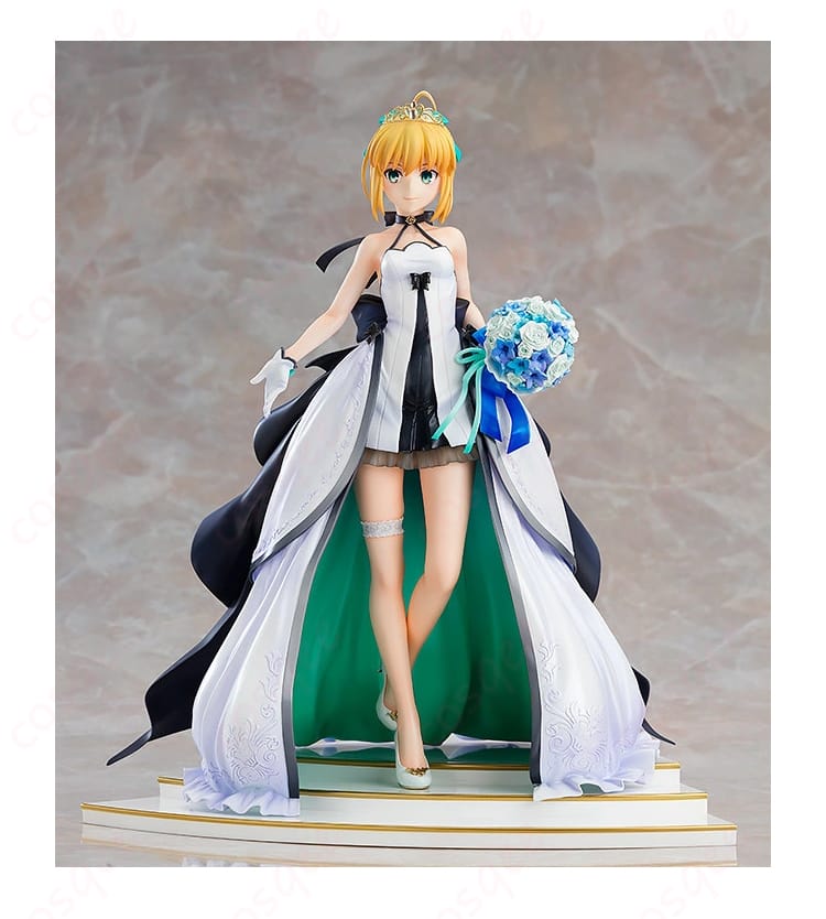 セイバー(アルトリア・ペンドラゴン)コスプレ衣装、Fateシリーズの主要キャラクターを忠実に再現。15th Celebration Dress Ver.のデザインで、イベントやコスプレ撮影に最適。