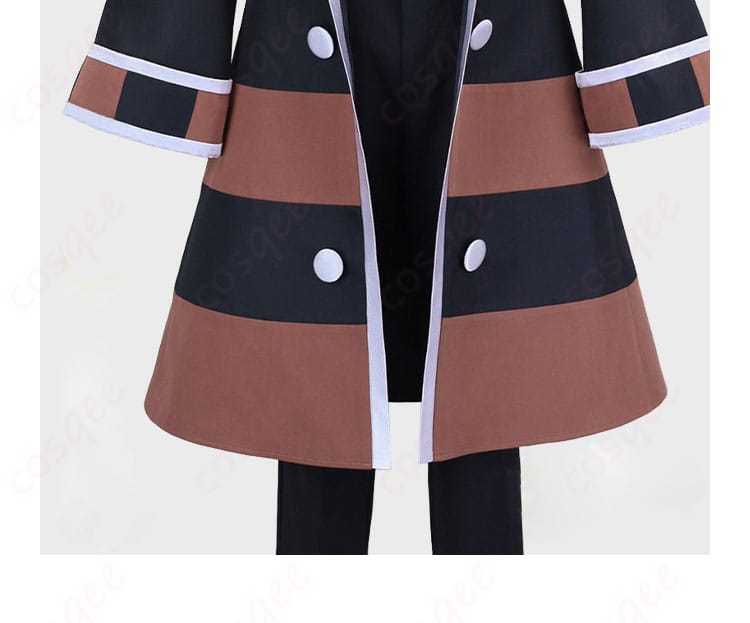 ノボリ コスプレ衣装 衣襟の装飾詳細。細部にまでこだわったデザイン。