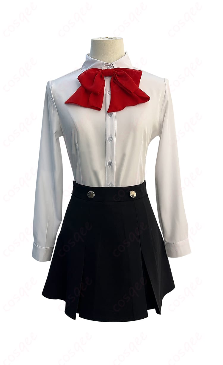 アイギス コスプレ衣装 シャツのディテール。素材と縫製の細かさを強調。