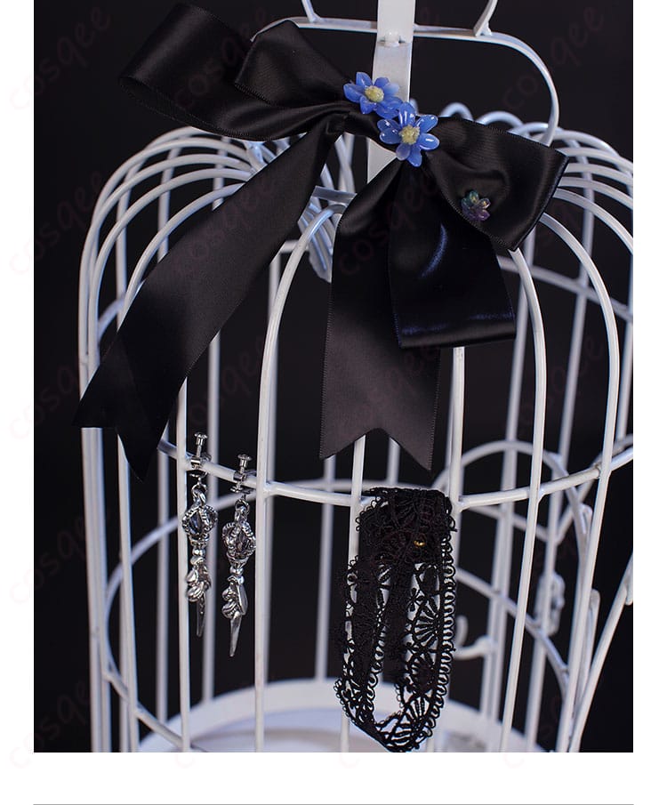 無期迷途 ハーメル コスプレ衣装の首飾りと髪飾りのディテール。完璧な仕上がりでコスプレを完璧に。