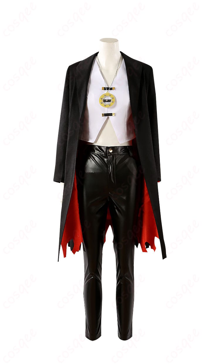 FGO テスカトリポカ(ポカニキ) コスプレ衣装 喫煙姿の正面から見た画像。ディテールが忠実に再現されています。コスプレイベントに最適!