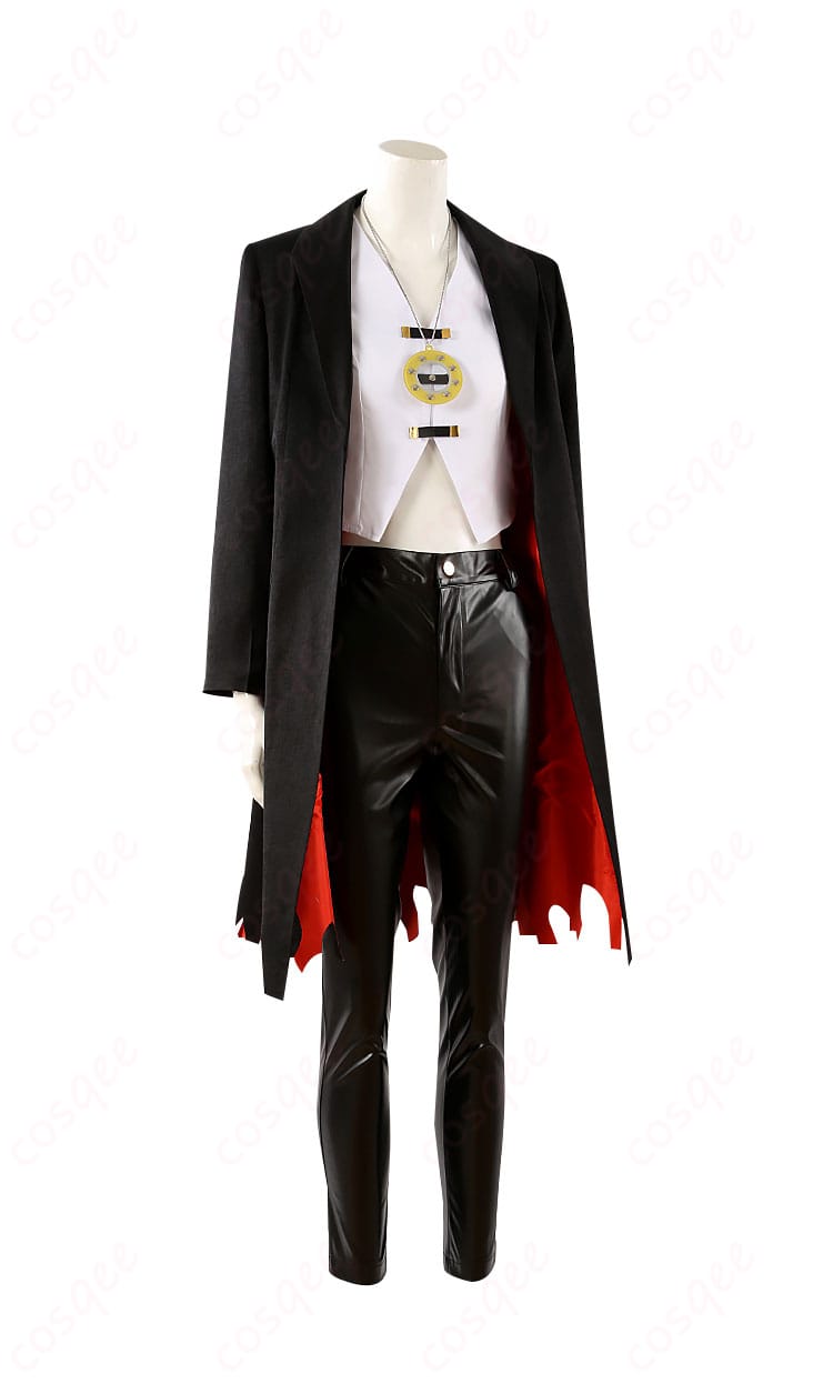 FGO テスカトリポカ(ポカニキ) コスプレ衣装 喫煙姿の側面画像。細部まで丁寧に作られたコスプレ衣装です。美しいシルエットをご覧ください。