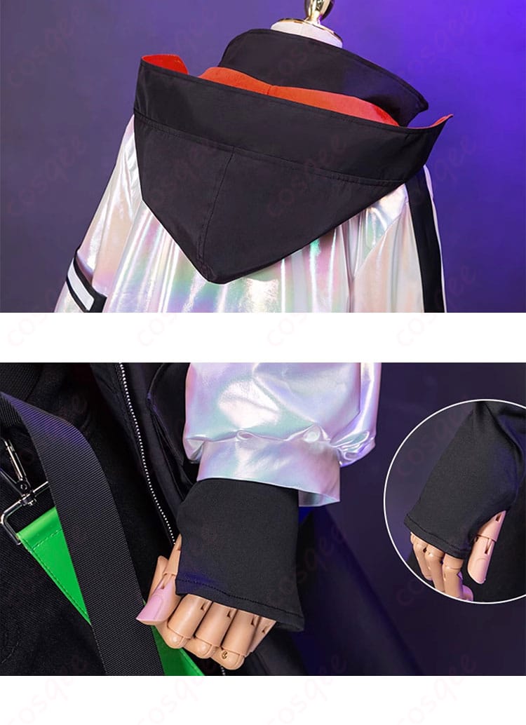 コスプレ衣装 袖と帽子の細部