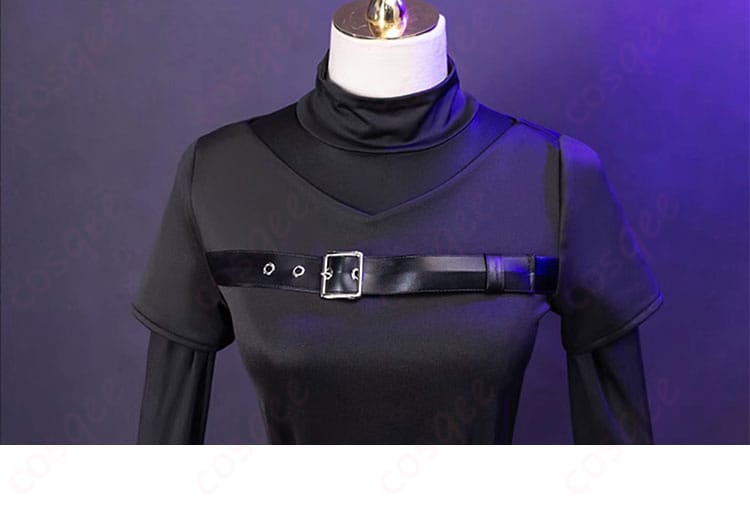 黒い内搭服のディテール