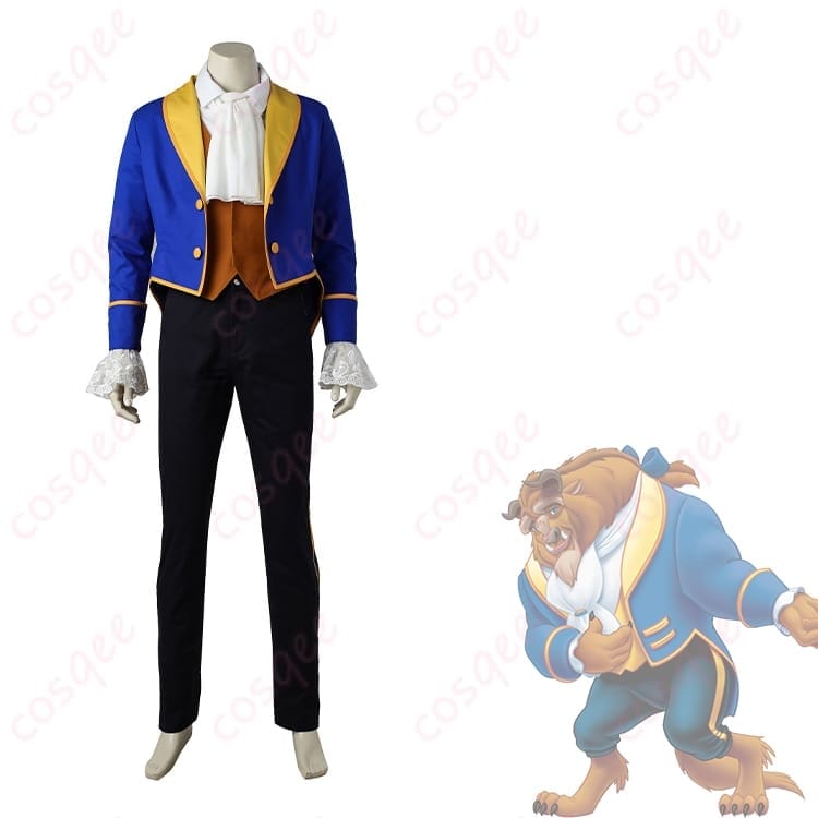 美女と野獣 野獣の王子礼装コスプレ衣装 上品で写真映えするクラシカルセット - 1枚目の画像