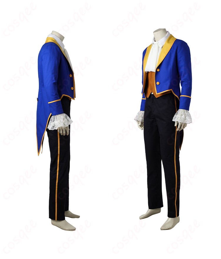 野獣 王子 コスプレ衣装 ファンタジーワールド側面のディテール