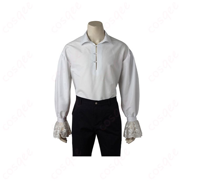 美女と野獣 野獣 王子 コスプレ衣装のシャツのディテール