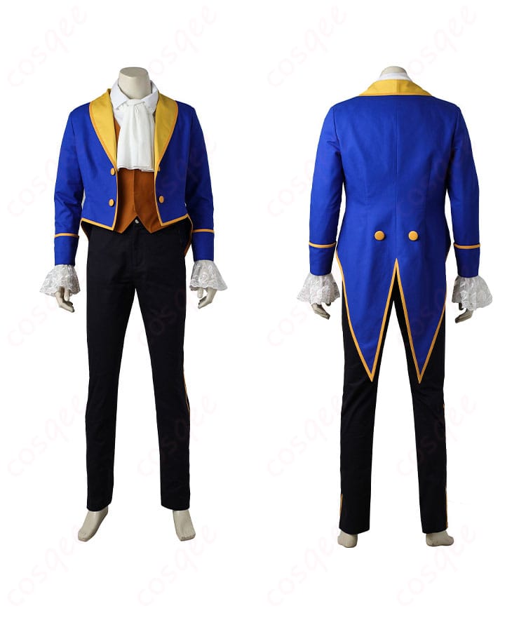 美女と野獣 野獣 王子 コスプレ衣装 ファンタジーワールド正面と背面の詳細