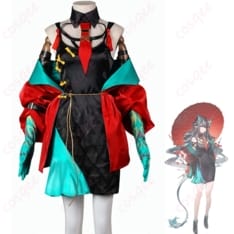 アークナイツのシー 流砂 新春コーデを上品に再現したコスプレ衣装 - 1枚目の画像（サムネイル）