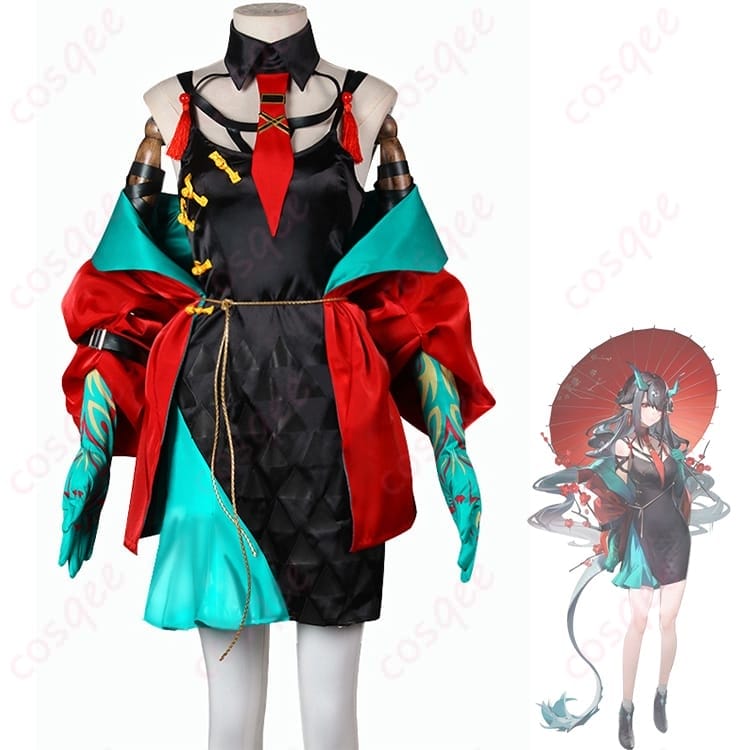 アークナイツのシー 流砂 新春コーデを上品に再現したコスプレ衣装 - 1枚目の画像