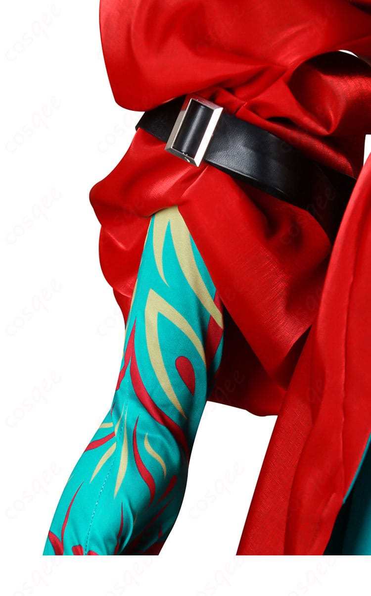 アークナイツ シー コスプレ衣装 衣袖服装细节图 - シーの衣袖に施された精緻な刺繍とデザインが見えるディテール画像