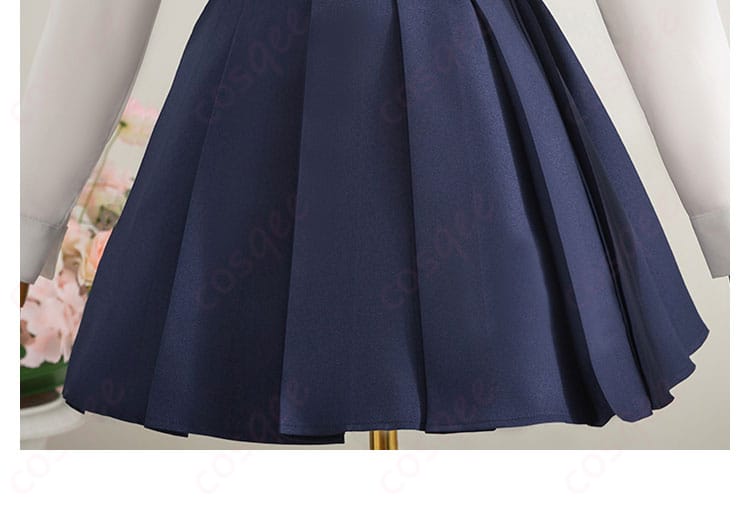 しぐれうい ロリうい コスプレ衣装のスカートのディテール。美しいフレアと繊細なデザインが特徴です。コスプレに最適な一品。