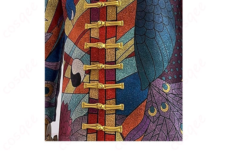 黒川イザナ衣装の門襟の系扣部分、細部までこだわり抜いたデザイン