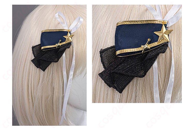 有馬かなの髪飾りのディテール。アイドル風の可愛いデザインが魅力。