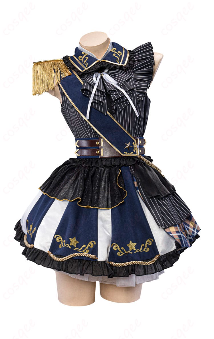 有馬かなコスプレ衣装の正面装飾ディテール。繊細な刺繍と装飾が特徴。