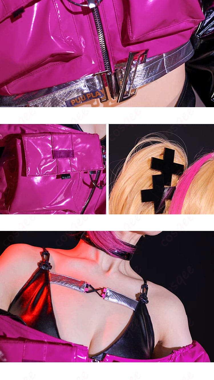 無期迷途 ニノ コスプレ衣装 アクセサリーと装飾の細部。ヘアピンやチョーカーのデザインに注目。