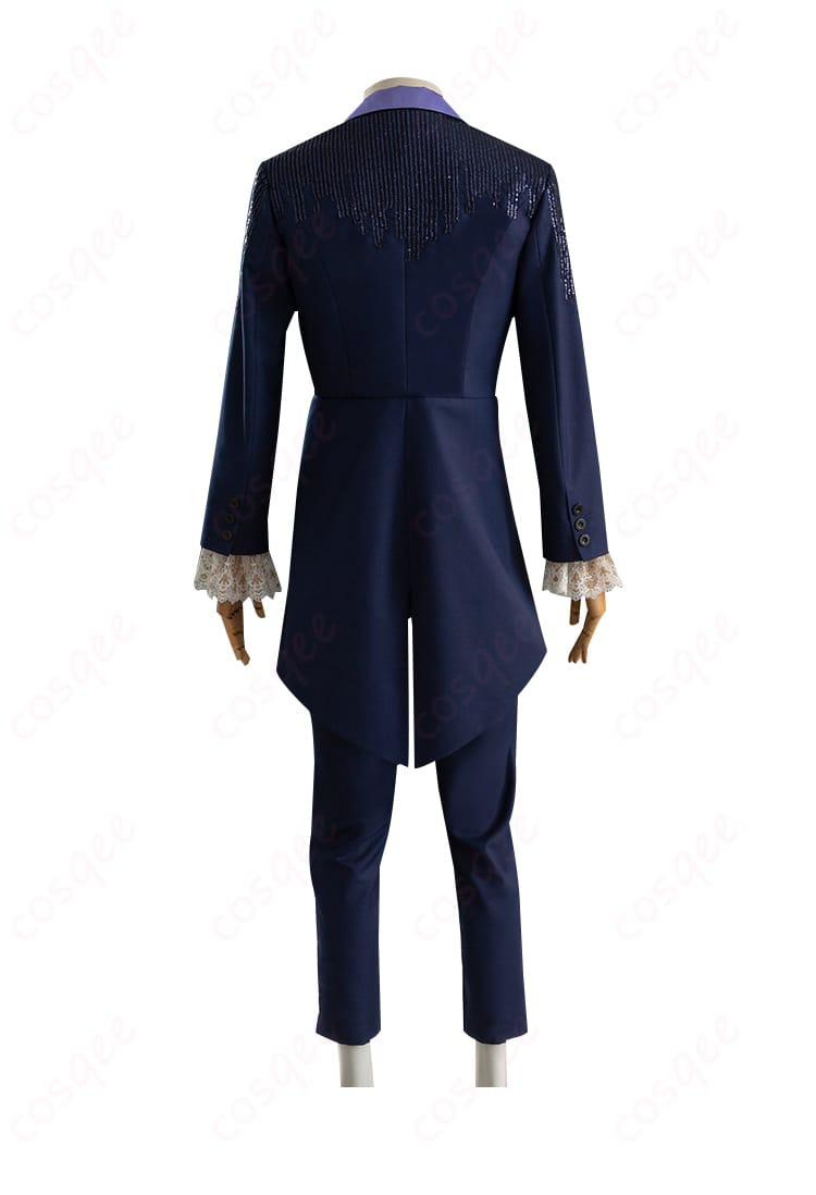 ホムラ コスプレ衣装 バックビュー - 背中のディテールと飾りチェーン。