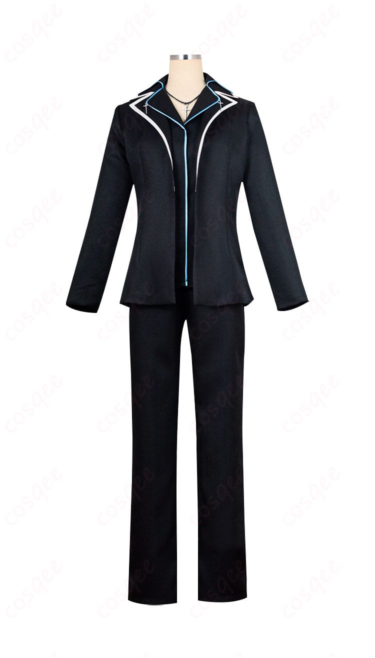 月詠イクト コスプレ衣装 正面図 - しゅごキャラ! 制服の詳細なデザインが確認できる画像。