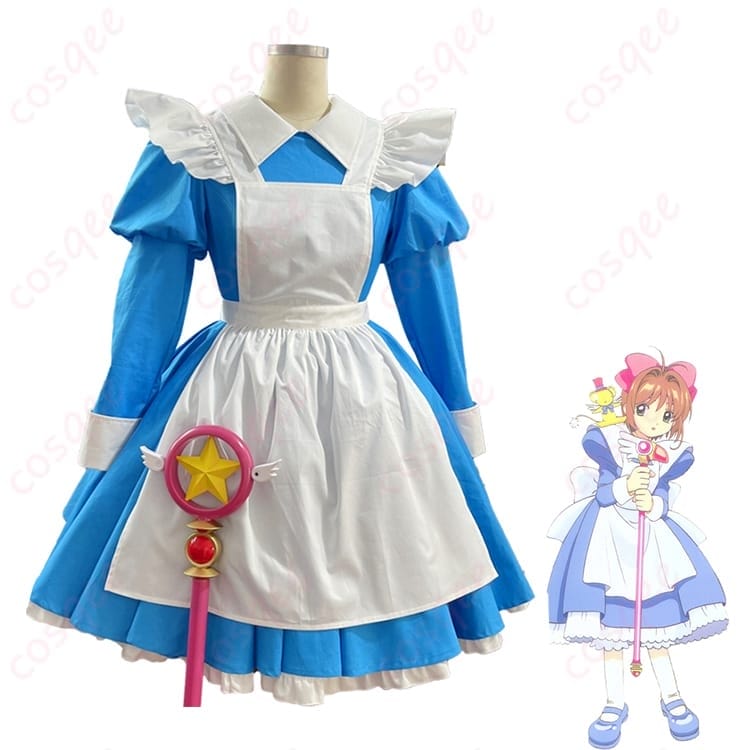 木之本桜のアリス×メイド風コスプレで甘く上品に写真映え - 1枚目の画像