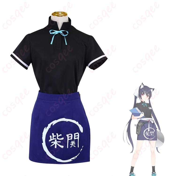 ブルーアーカイブ 黒見セリカの柴関ラーメン制服で等身大の可愛さを楽しめるコスプレ衣装 - 3枚目の画像