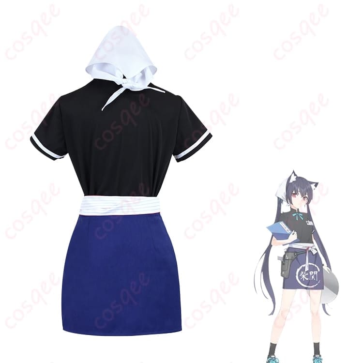 ブルーアーカイブ 黒見セリカの柴関ラーメン制服で等身大の可愛さを楽しめるコスプレ衣装 - 2枚目の画像
