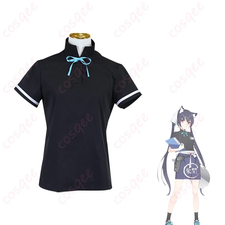 ブルーアーカイブ 黒見セリカの柴関ラーメン制服で等身大の可愛さを楽しめるコスプレ衣装 - 5枚目の画像