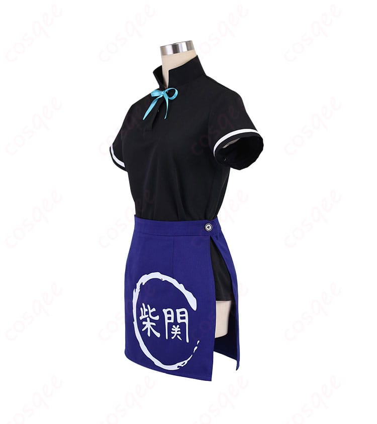 黒見セリカのコスプレ衣装左側のディテール。リアルな仕上がりの装飾が特徴。