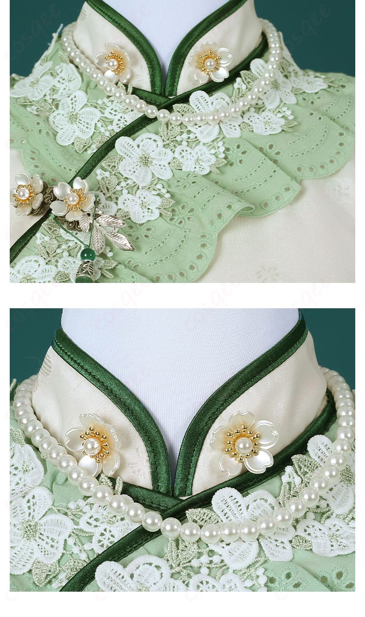 領口の装飾 詳細 庭師(エマ・ウッズ) コスプレ衣装