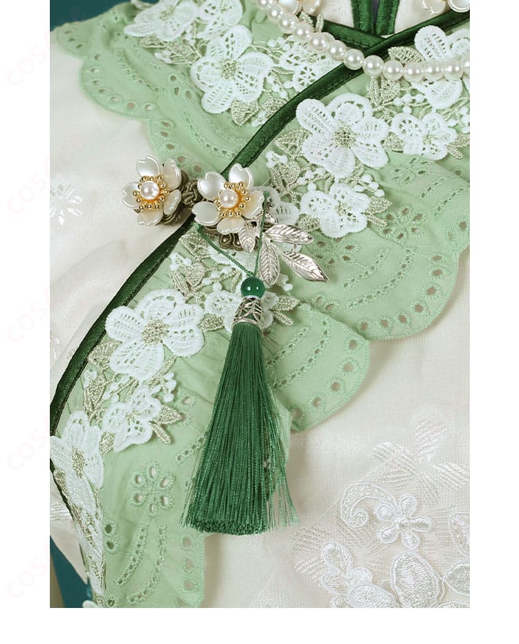 開襟の装飾 詳細 庭師(エマ・ウッズ) コスプレ衣装