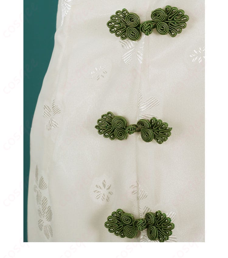 斜襟の系扣装飾 詳細 庭師(エマ・ウッズ) コスプレ衣装