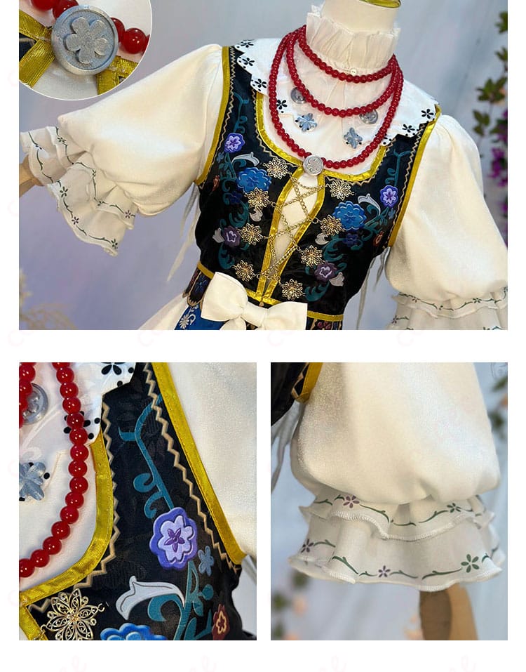 調香師の衣装 上衣と袖の装飾ディテール画像