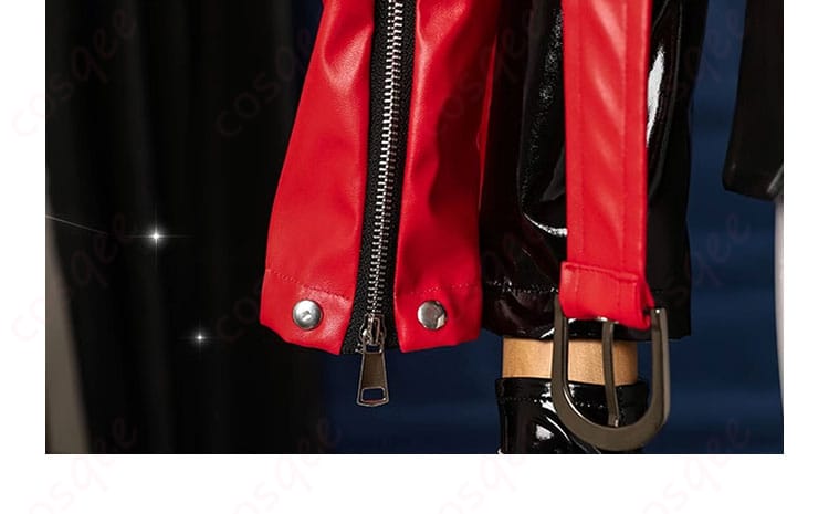 レッドフード コスプレ衣装 袖部装飾のディテール 服装の袖部分にも丁寧なデザインが施されています。