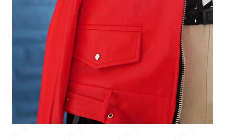 レッドフード コスプレ衣装 外套ポケットのディテール 実用的でスタイリッシュなポケットデザイン。