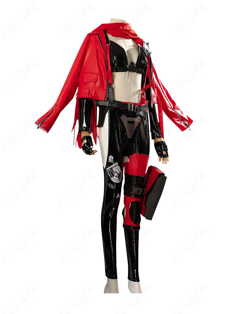 レッドフード コスプレ衣装 側面の画像 デザインのディテールが鮮明に表現されています。