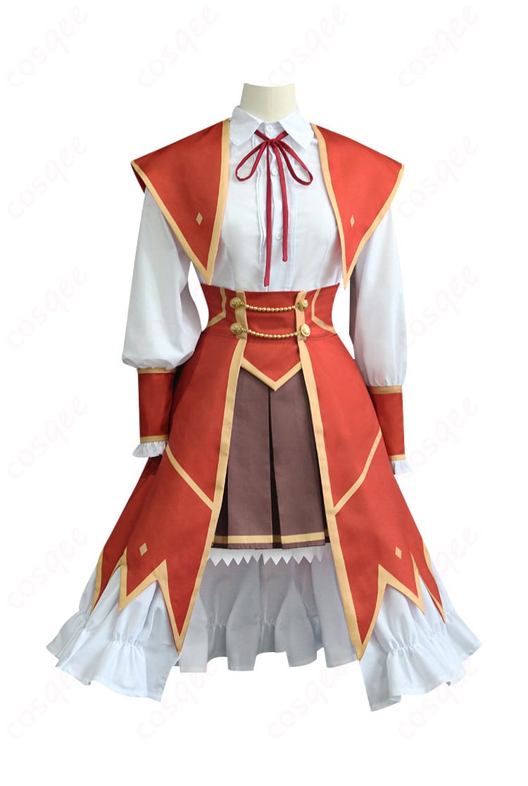 ユミエラ・ドルクネス コスプレ衣装の正面画像。高品質なデザインで、忠実に再現されたキャラクター衣装です。