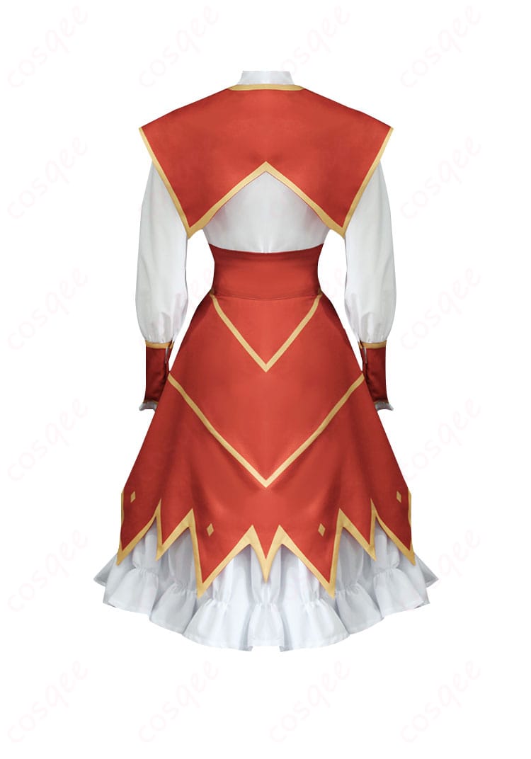 ユミエラ・ドルクネス コスプレ衣装の背面画像。背中の装飾が特徴的です。