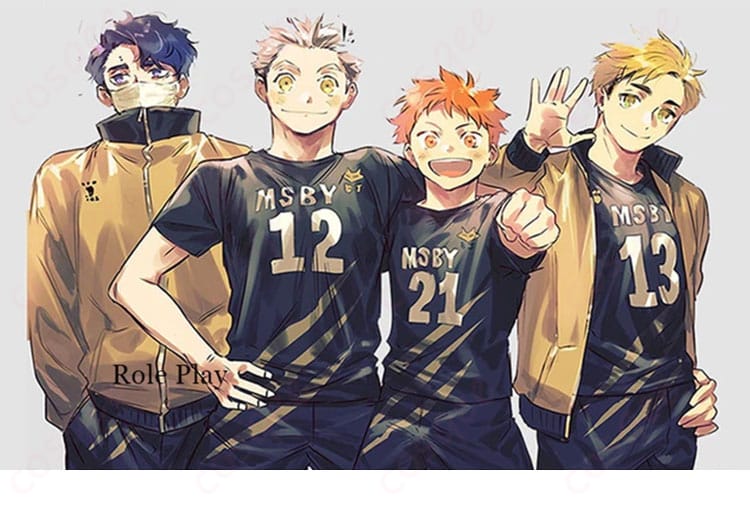 ハイキュー!! 日向翔陽 黒狼隊 コスプレ衣装 服装キャラクター画像