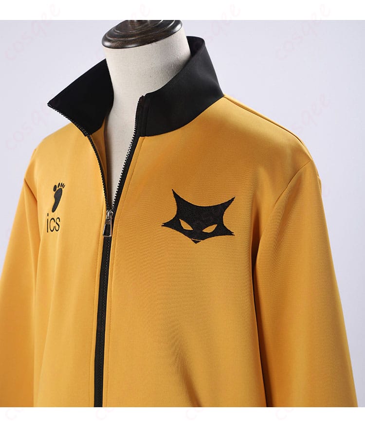 ハイキュー!! 日向翔陽 黒狼隊 コスプレ衣装 前胸装飾詳細