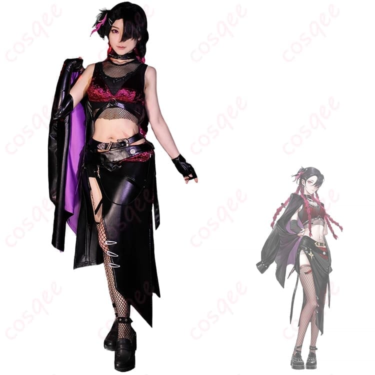 無期迷途 アザミ コスプレ衣装 ダーククールに決まる重ね着コーデで写真映え - 2枚目の画像