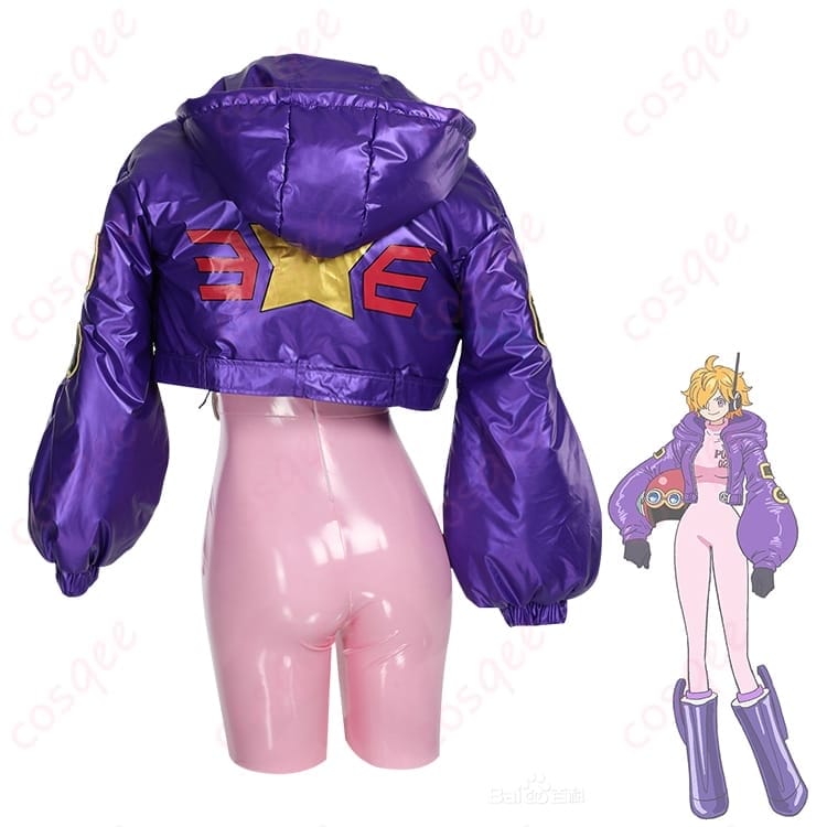 ONE PIECE リリス Punk-02 コスプレ衣装 ダークサイバー感が際立つセットアップ - 3枚目の画像